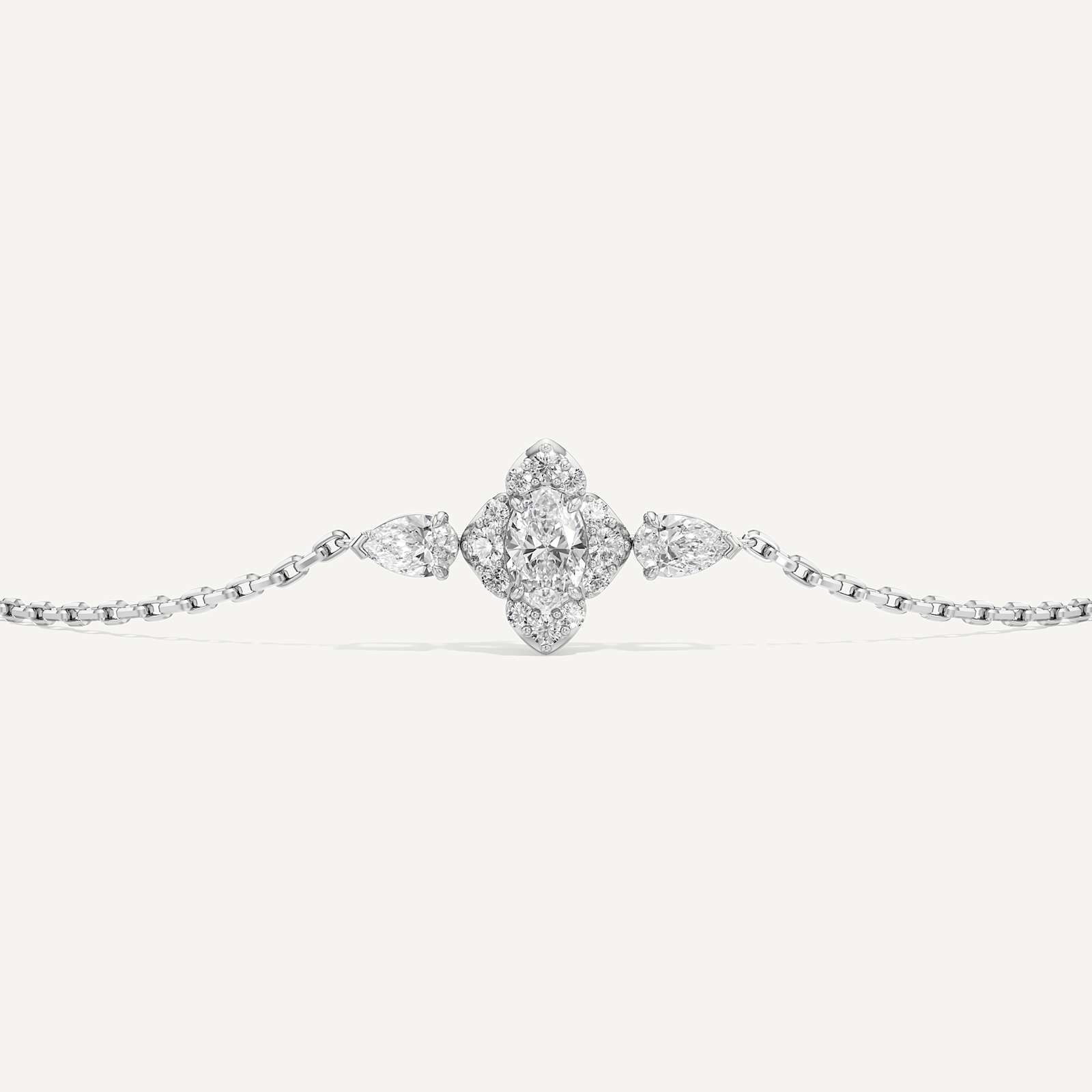 Bailey Oval Pear & Round Diamond