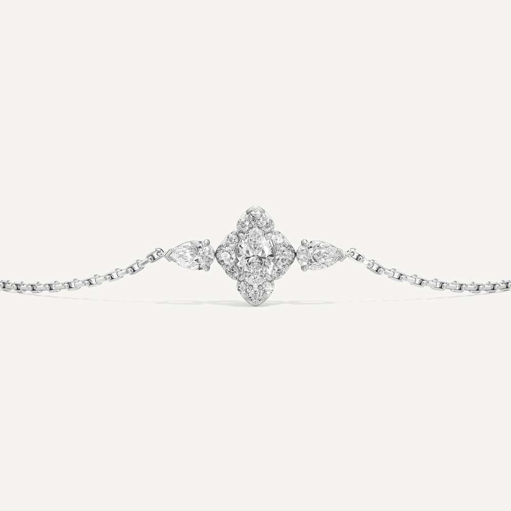 Bailey Oval Pear & Round Diamond