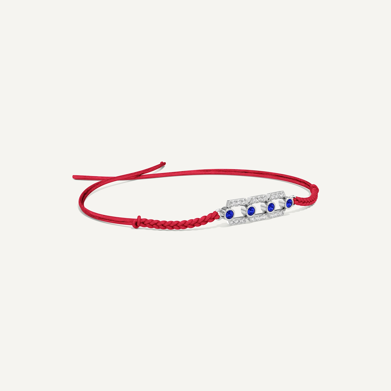 Always There Three Link Blue Diamond Rakhi