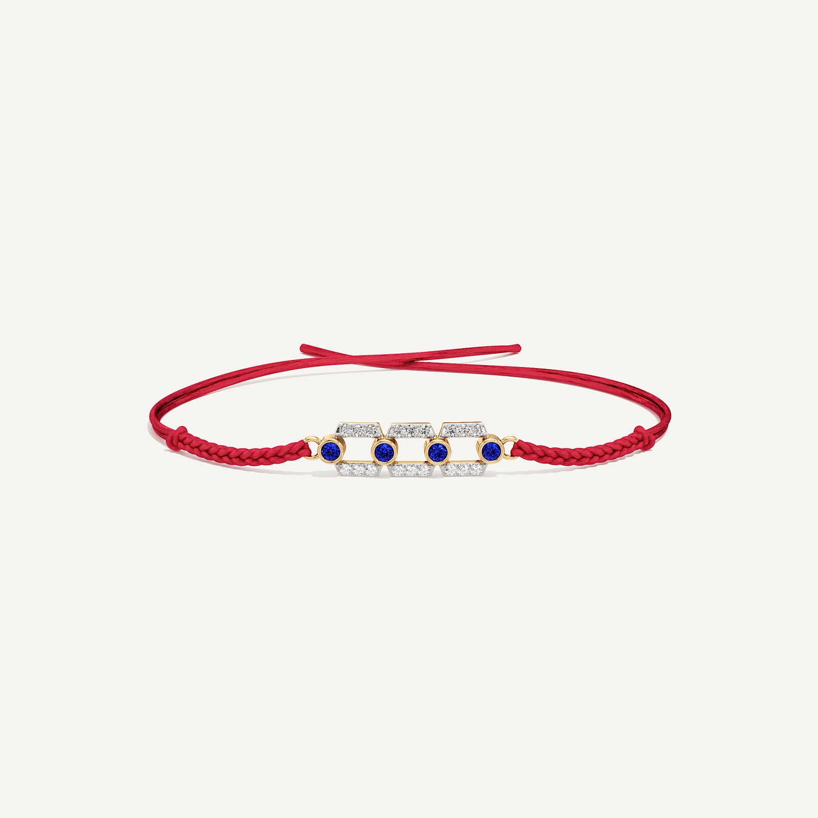 Always There Three Link Blue Diamond Rakhi