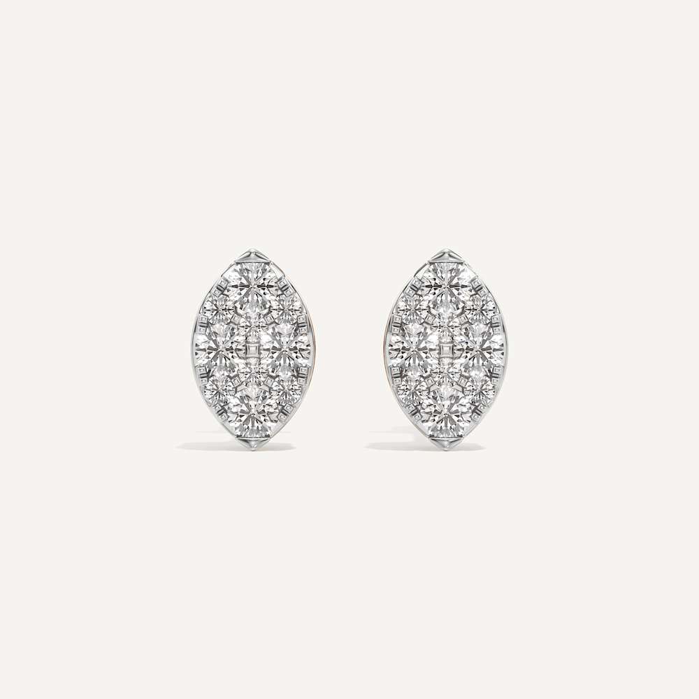 Watchful Eye Marquise Diamond Earrings