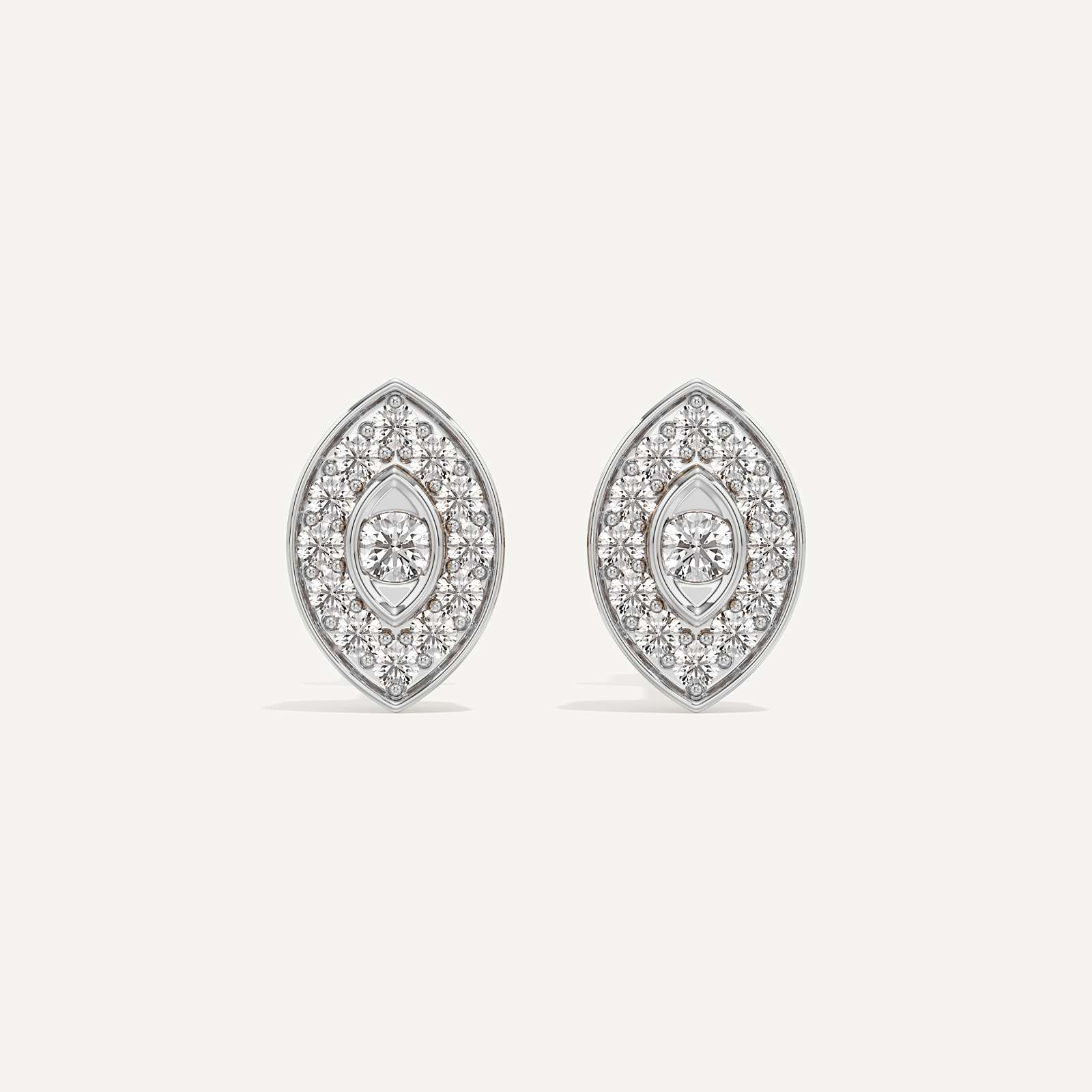 Dew Drop Marquise Diamond Earrings
