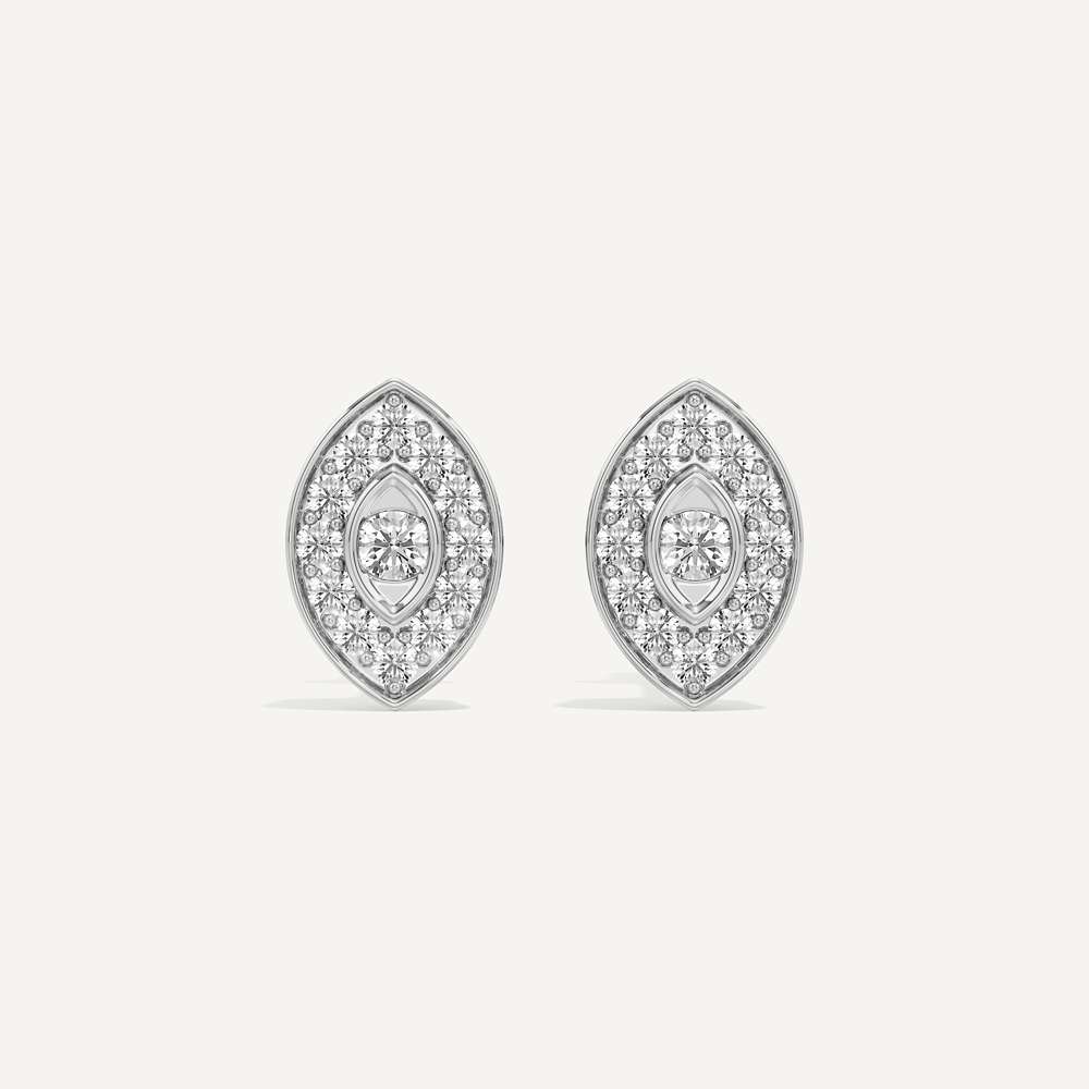 Dew Drop Marquise Diamond Earrings