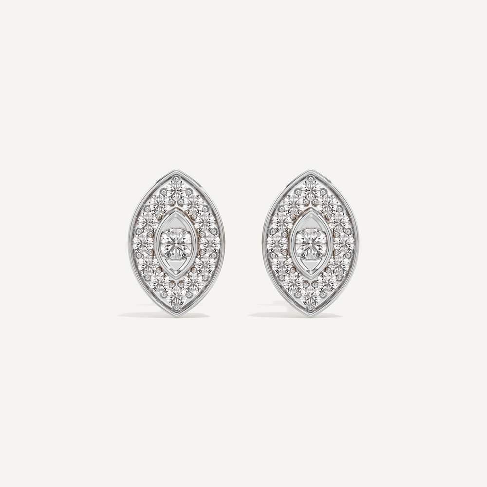 Dew Drop Marquise Diamond Earrings