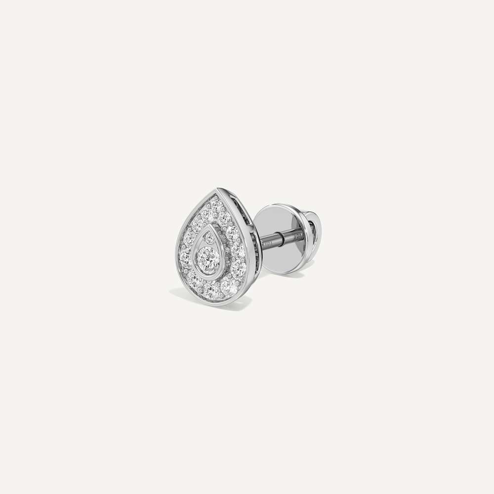 Aurelle Pear Diamond Stud