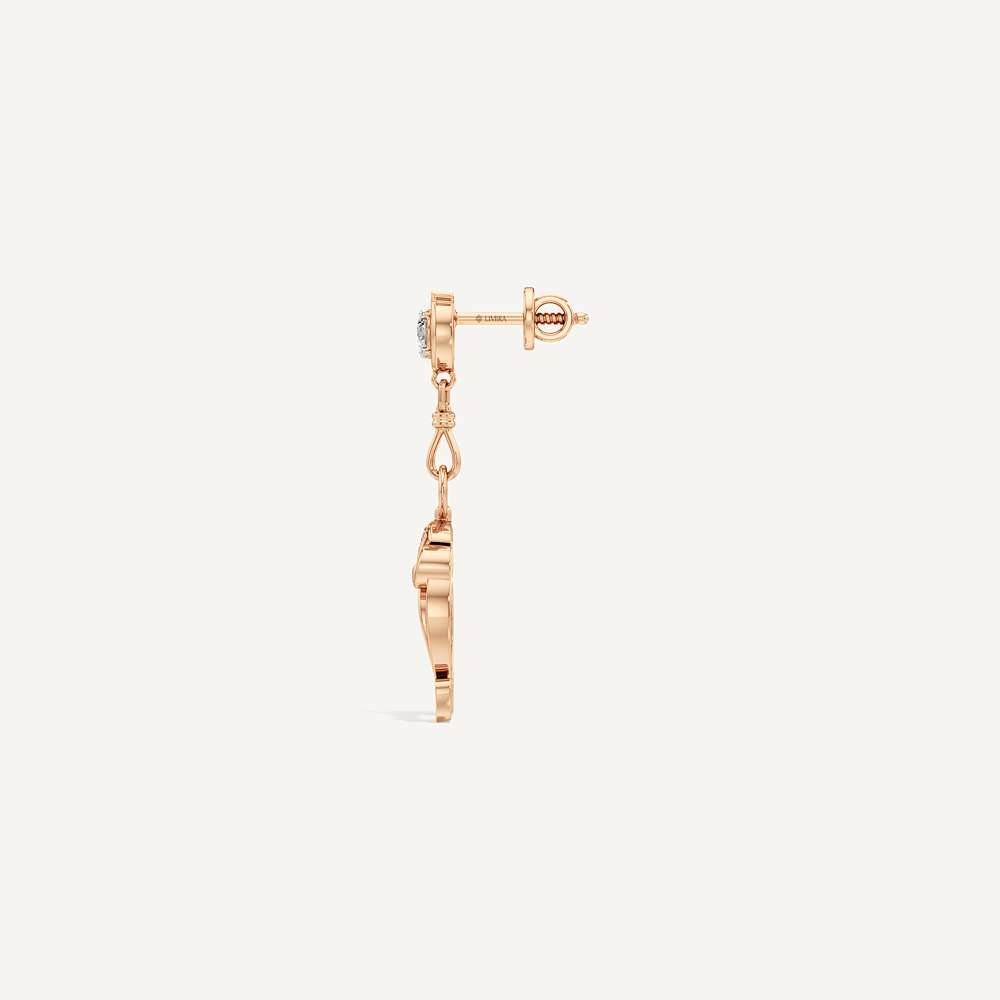 Vaulting Horseshoe Dangler Earring