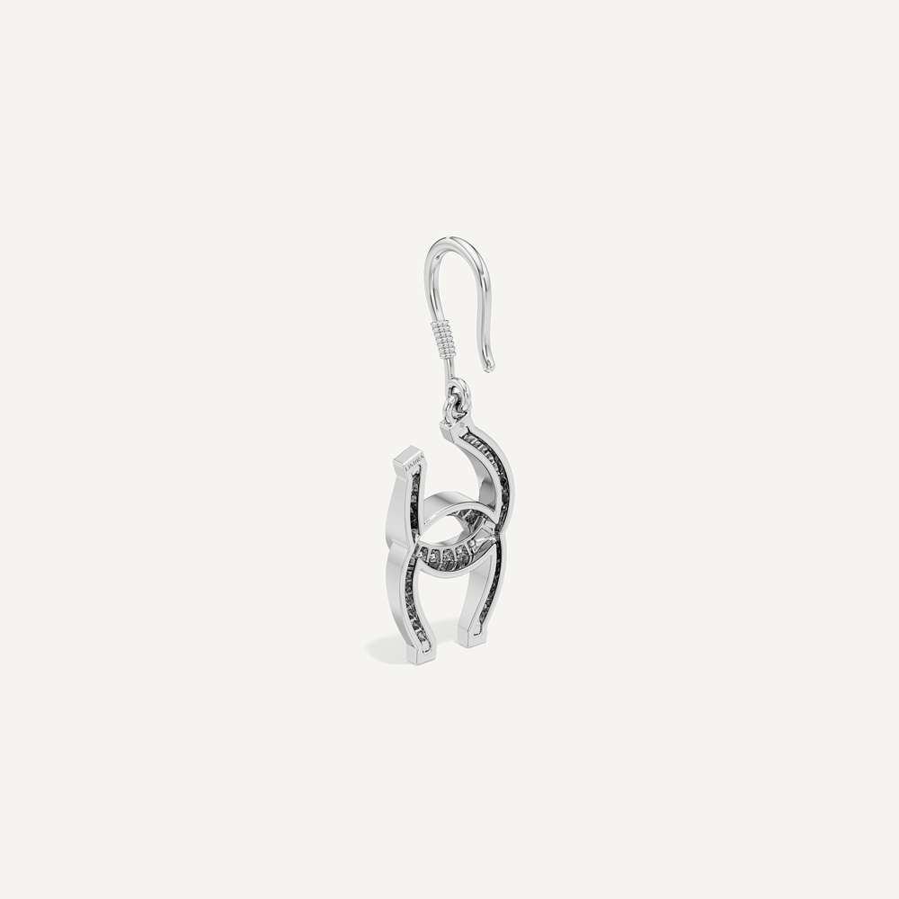 Arena Twist Horseshoe Earring