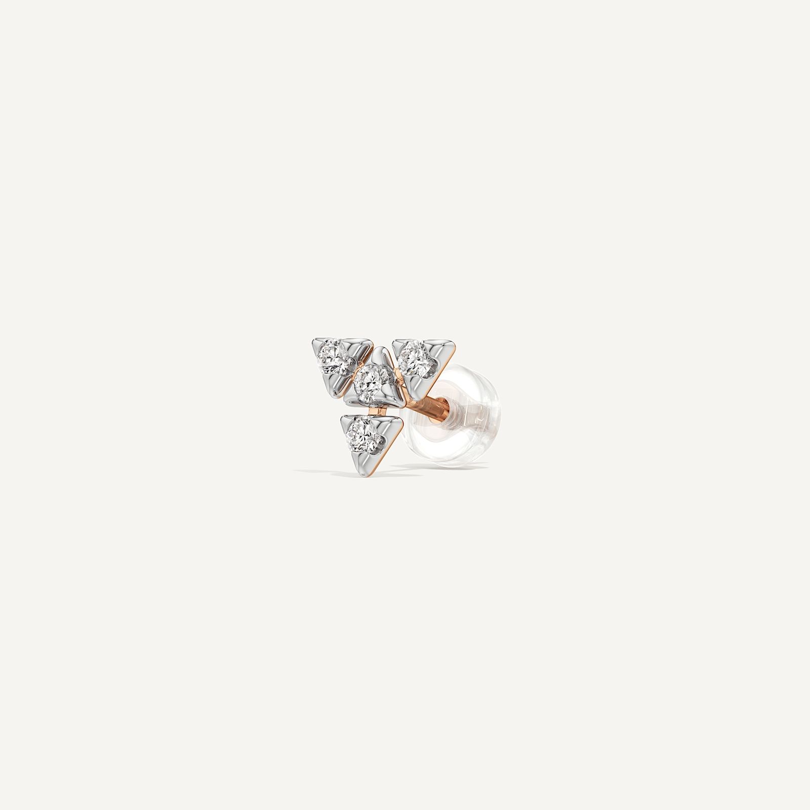 Pyramid Mosaic Diamond Stud