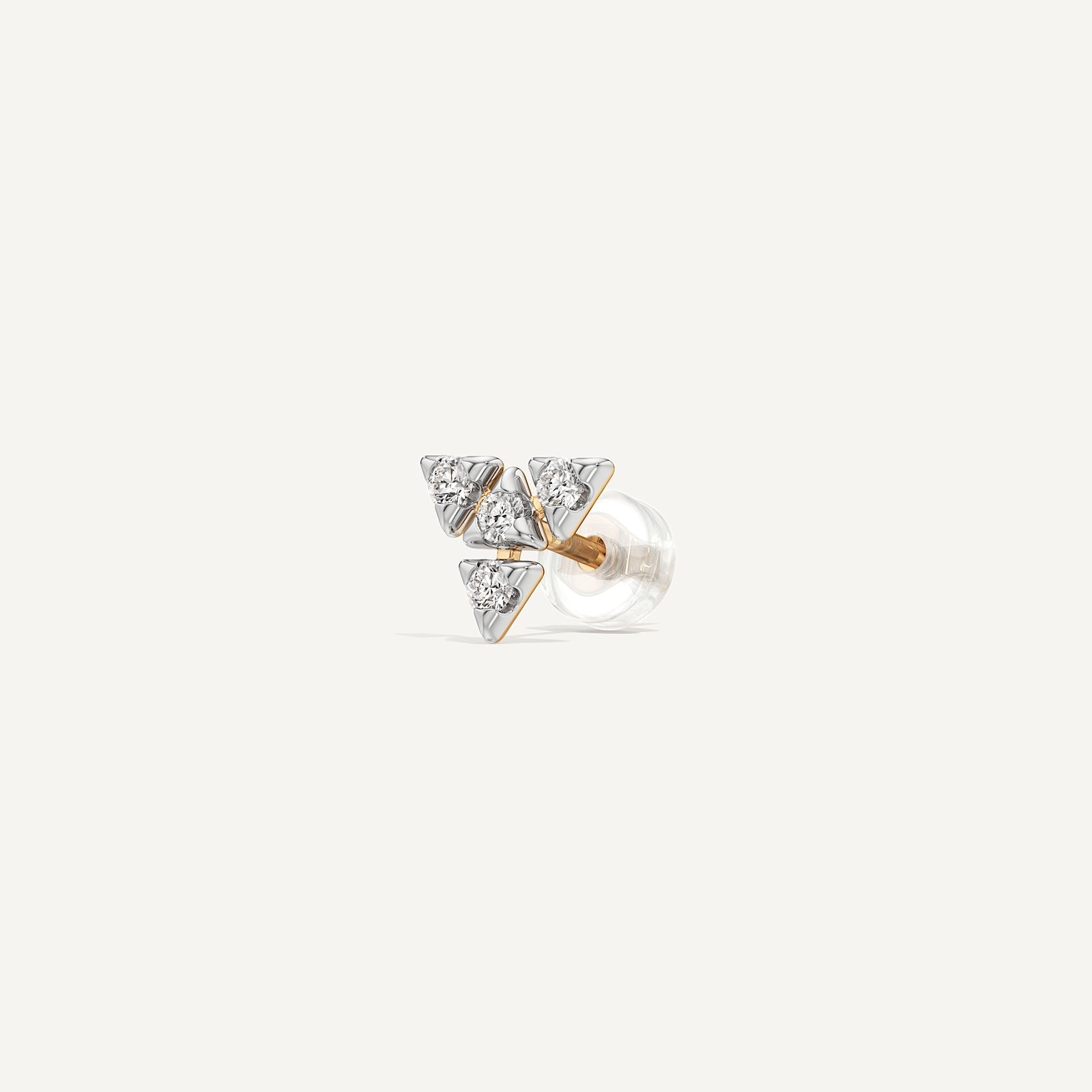 Pyramid Mosaic Diamond Stud