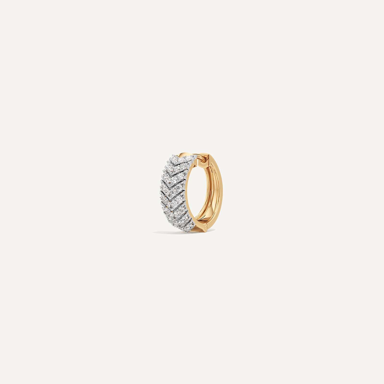 Belle Round Diamond Huggies