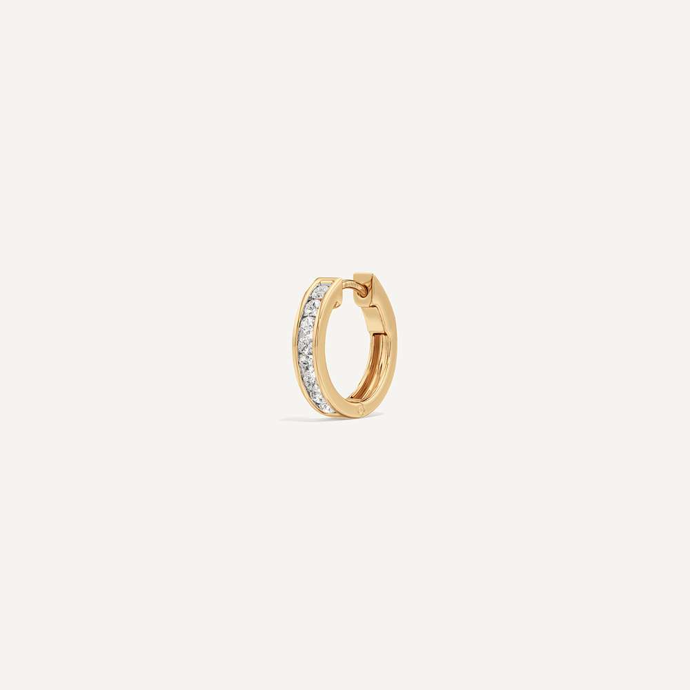 Lumiere Link Diamond Huggies