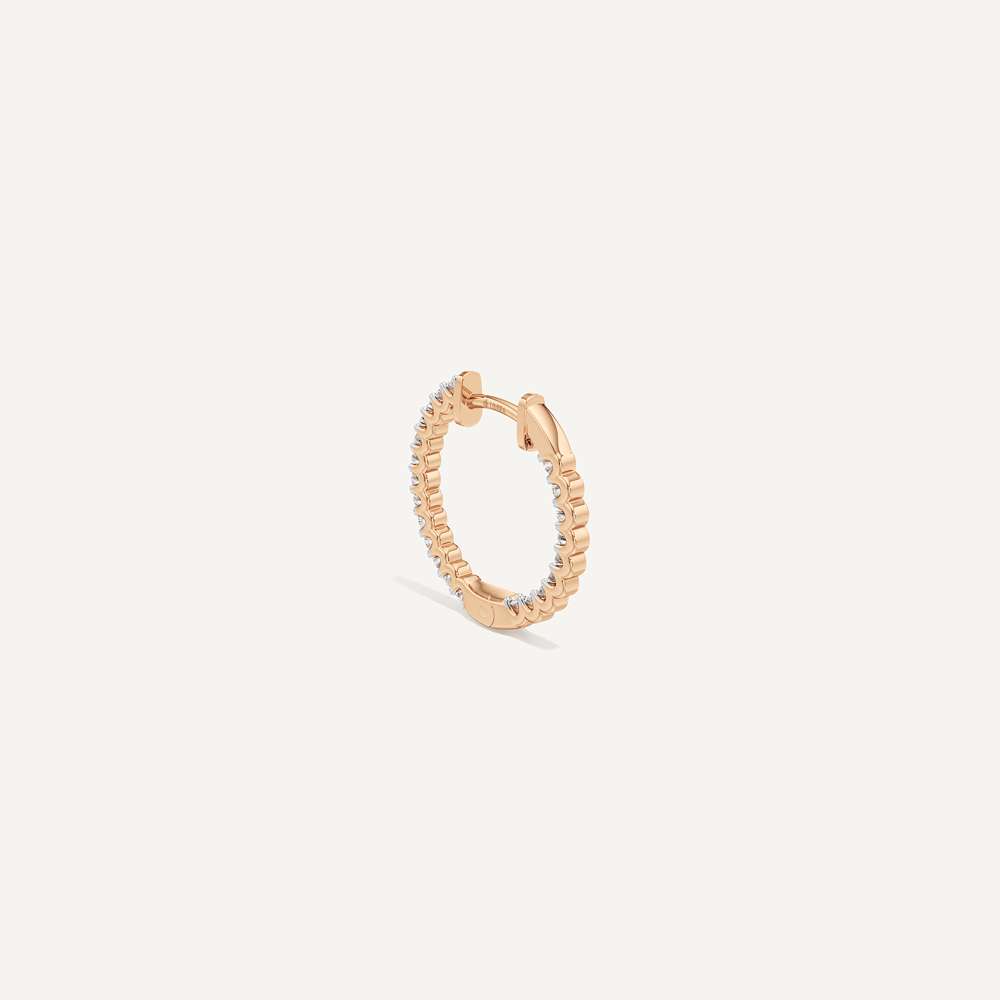 Bellis Round Diamond Hoop