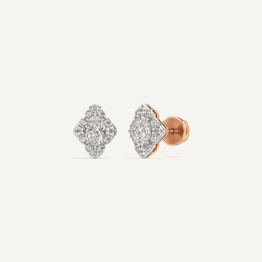 Emma Oval Diamond Stud