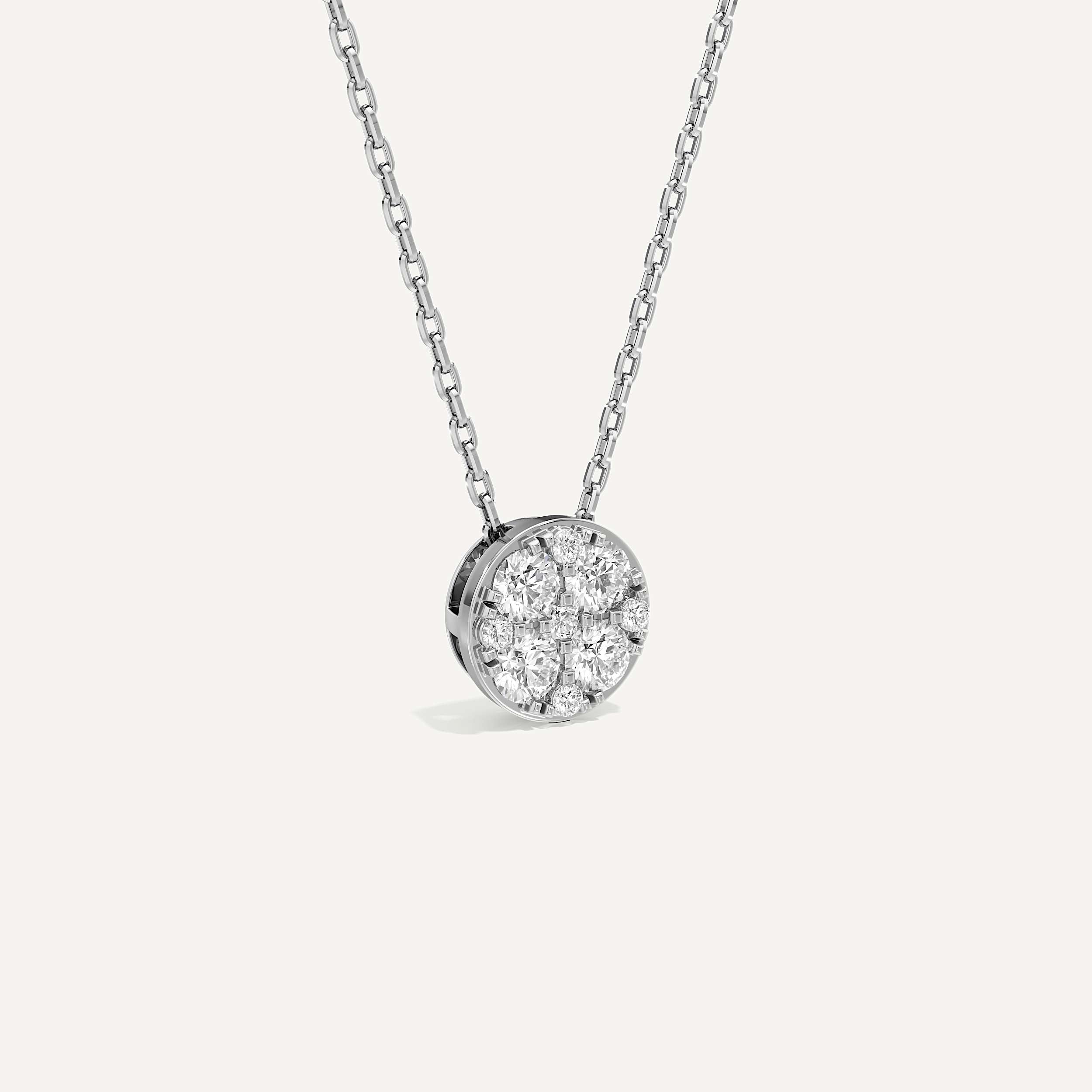 Infinite Round Diamond Pendant with Chain