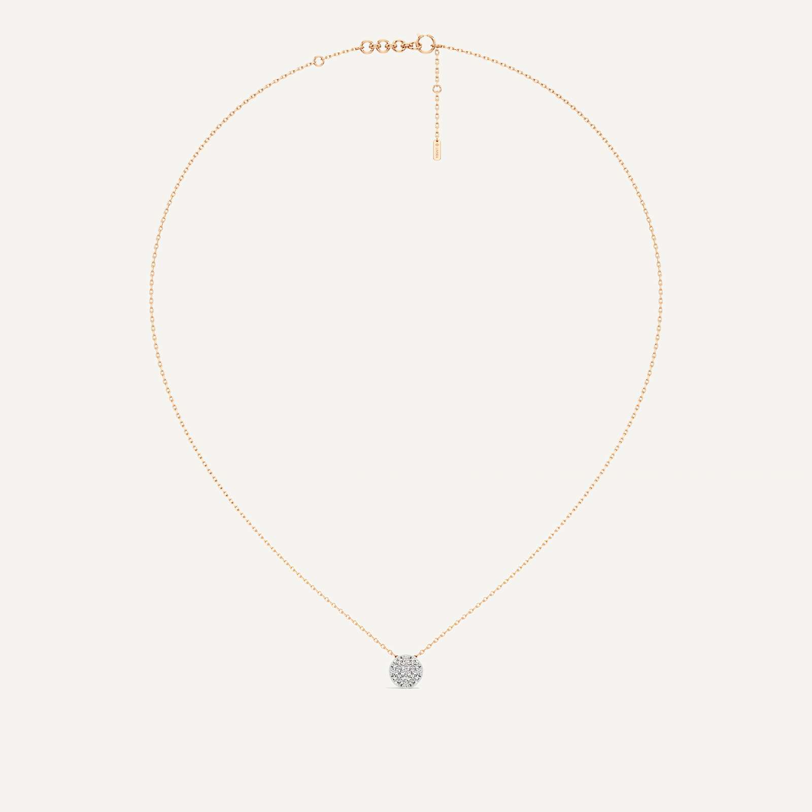 Infinite Round Diamond Pendant with Chain