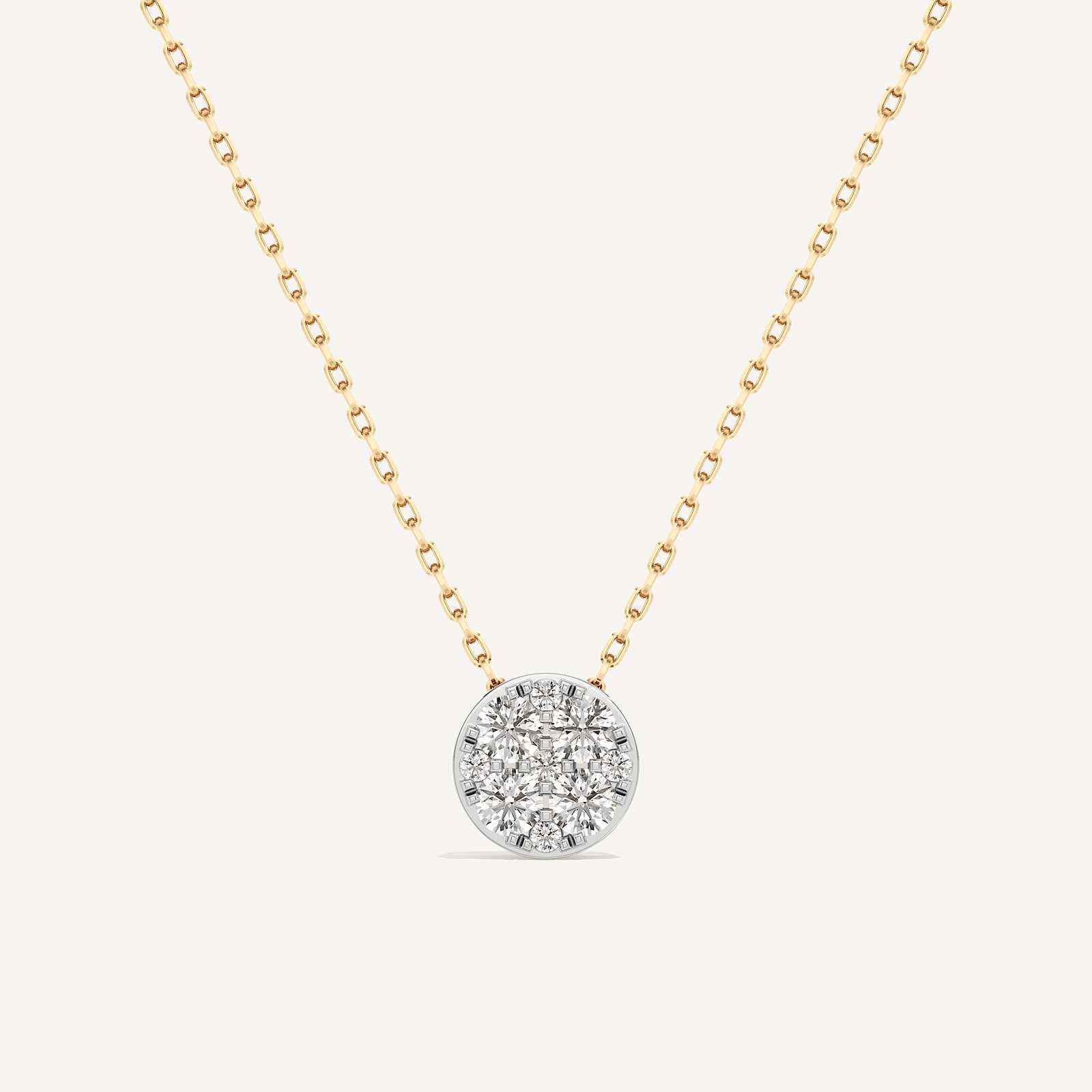 Infinite Round Diamond Pendant with Chain
