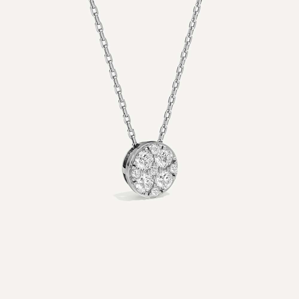 Infinite Round Diamond Pendant with Chain