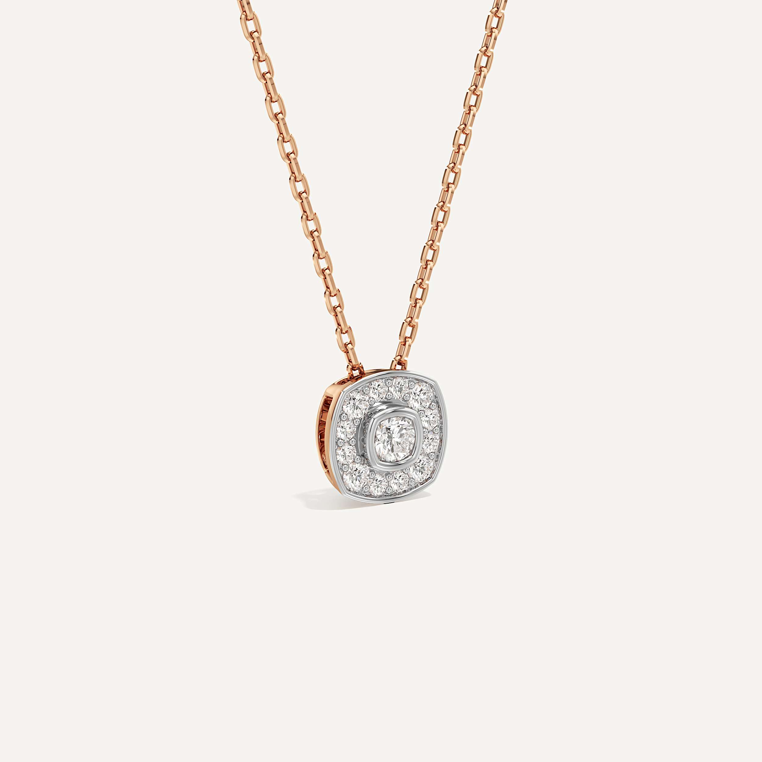 Distinctly Yours Cushion Diamond Pendant with Chain