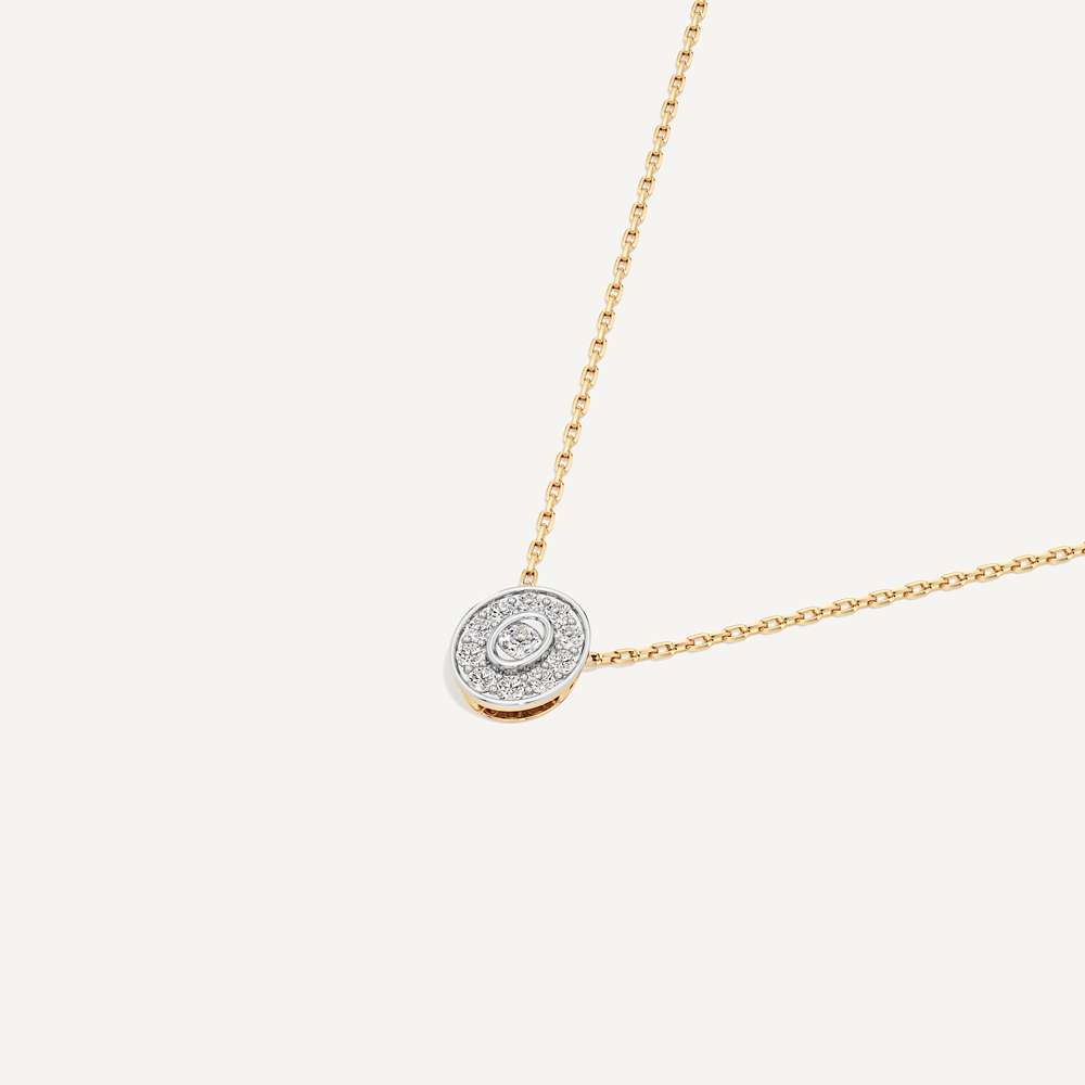 Secretely Favourite Oval Diamond Pendant with Chain