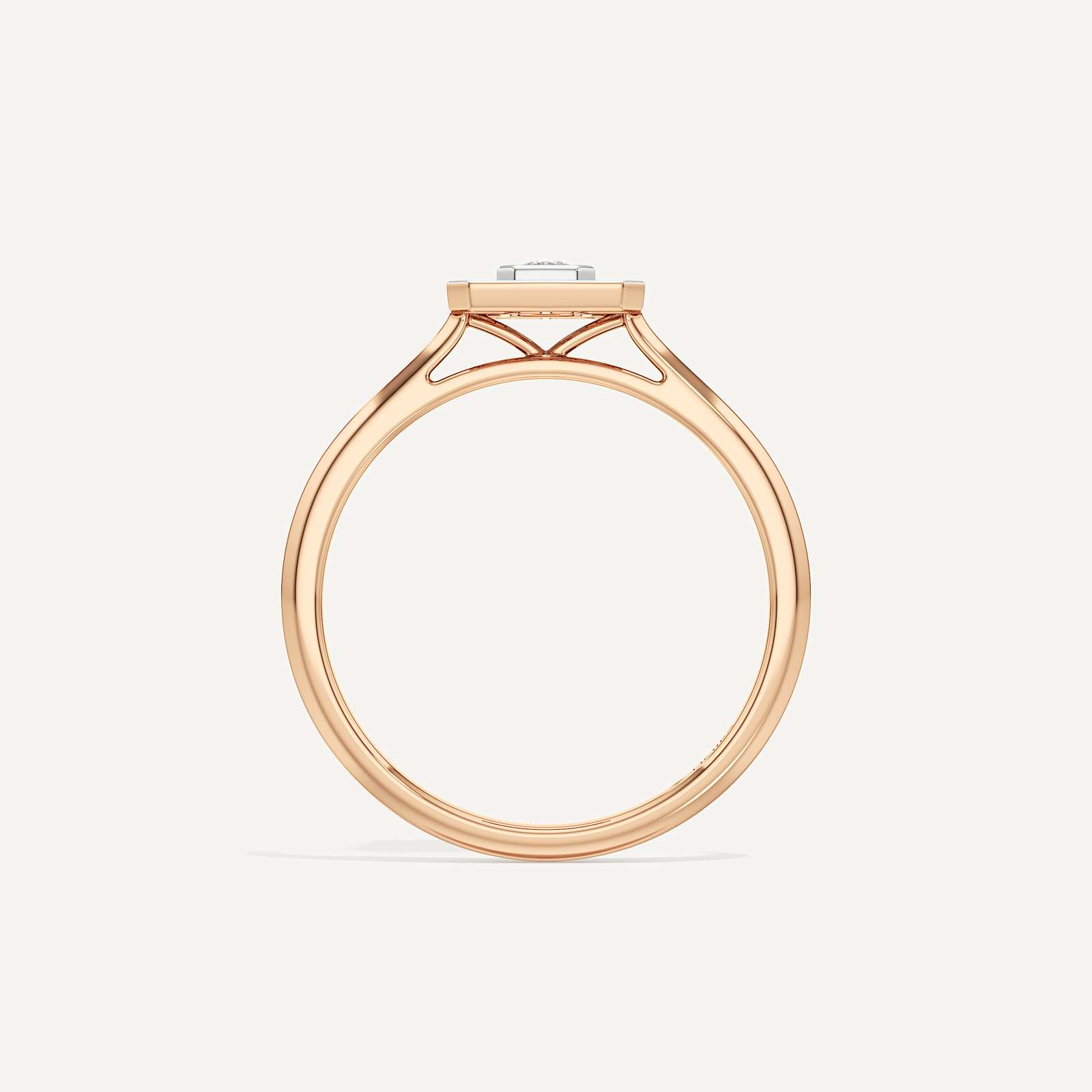 Halo Asscher Diamond Ring