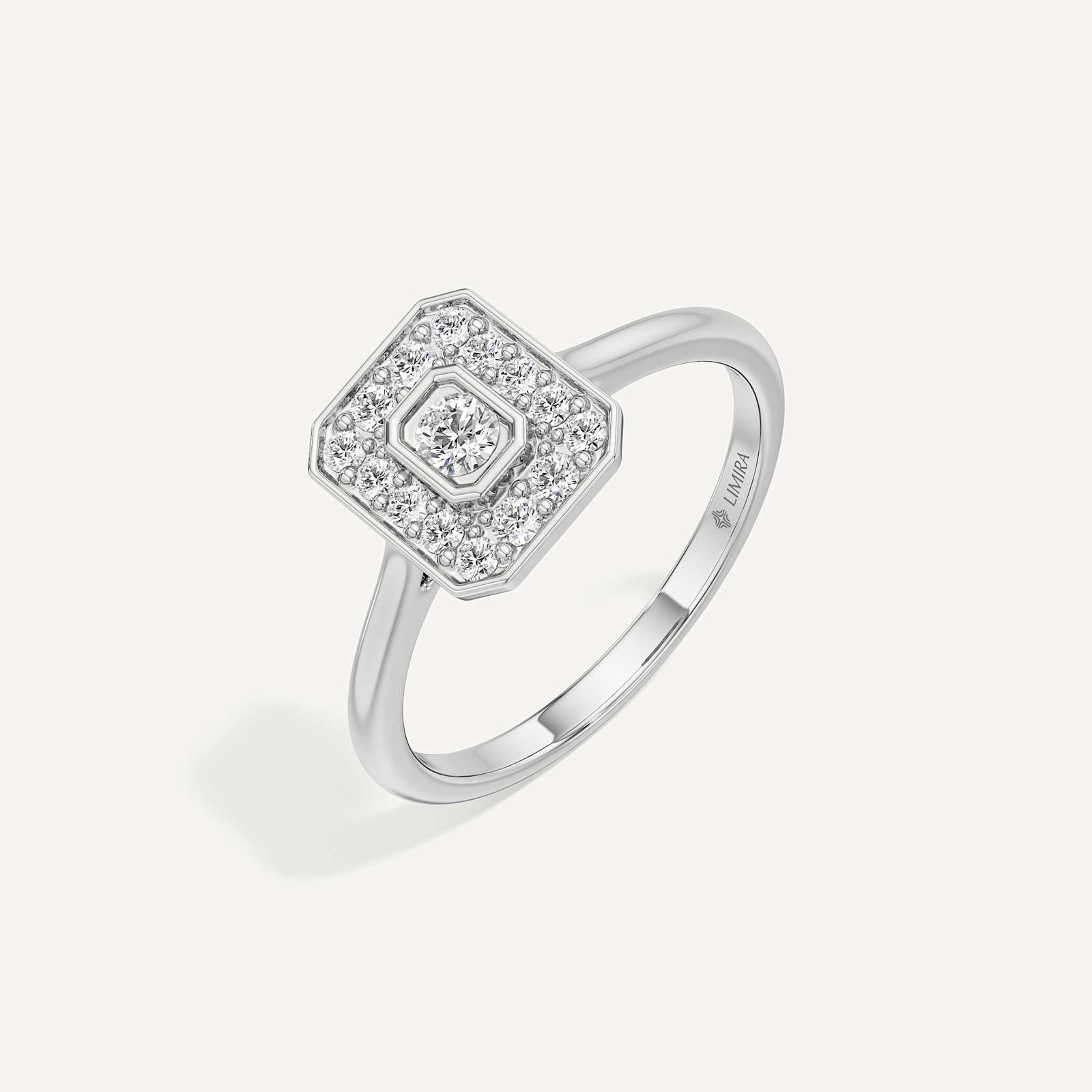 Smooth Fit Emerald Diamond Ring