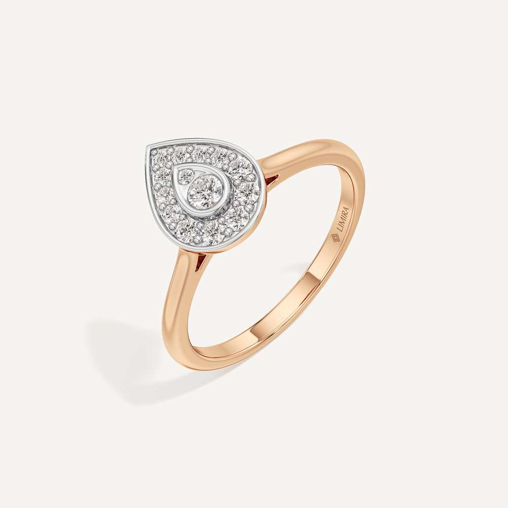Intimate Drop Pear Diamond Ring