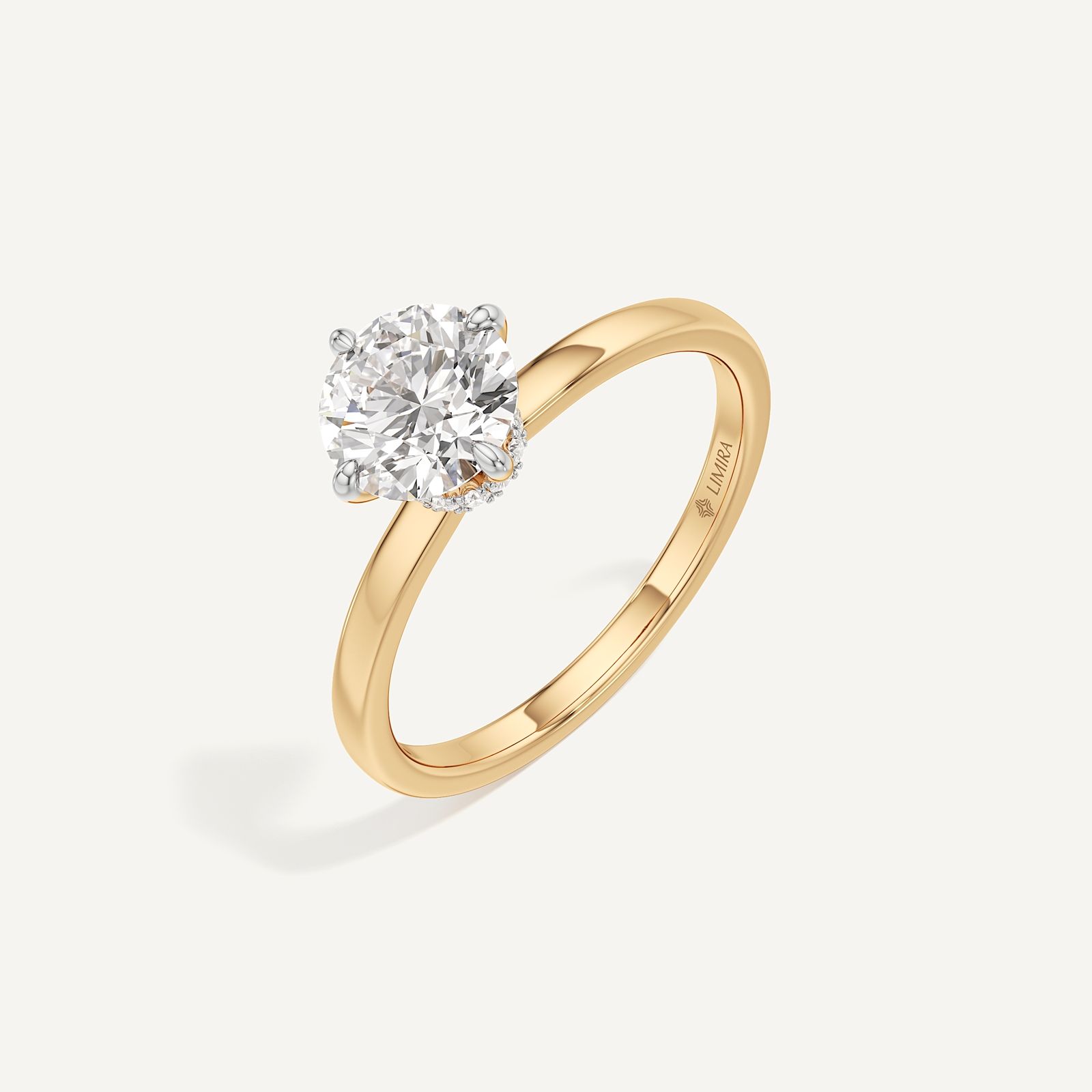 Aurelia Minimalist Round Solitaire