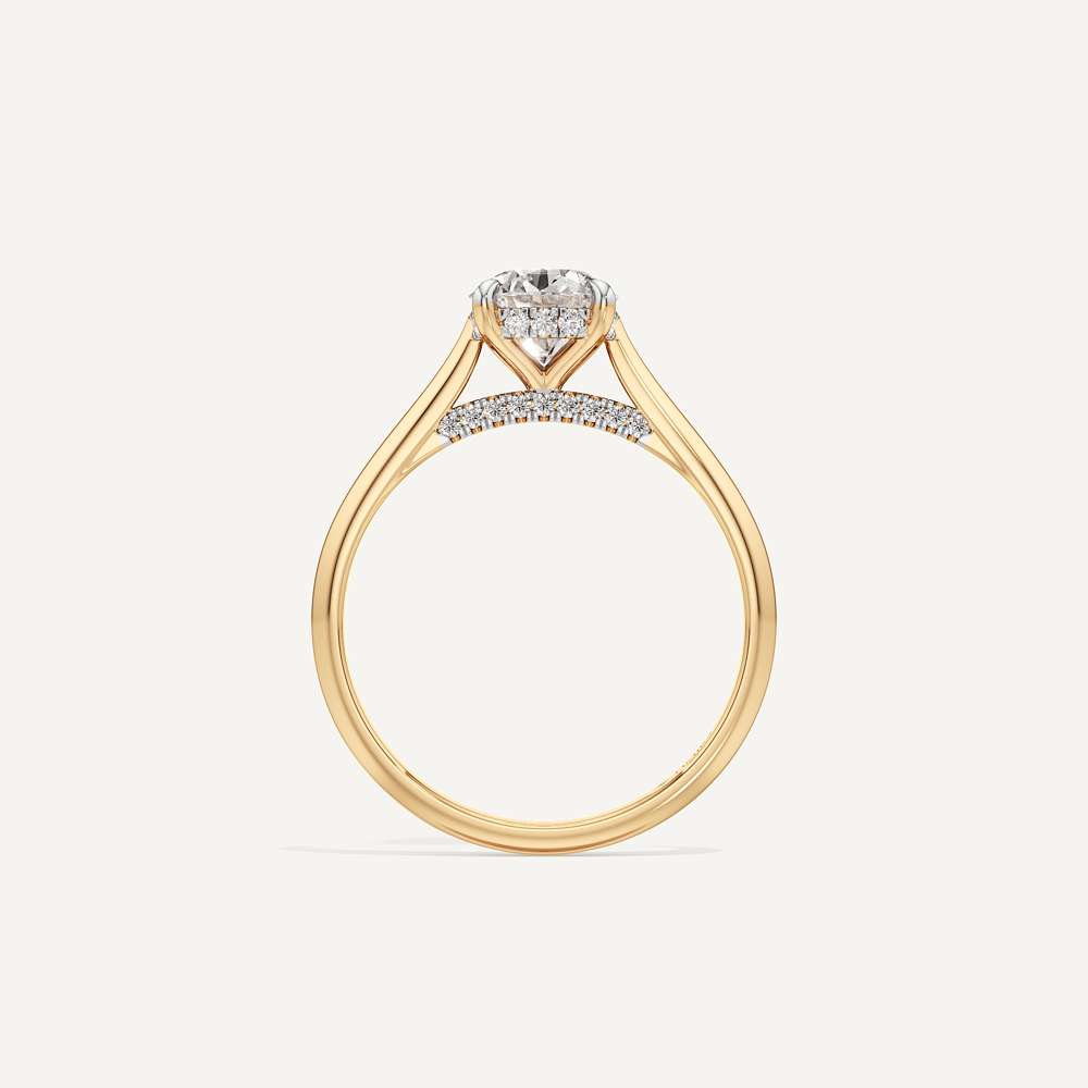 Held Round Solitaire Diamond