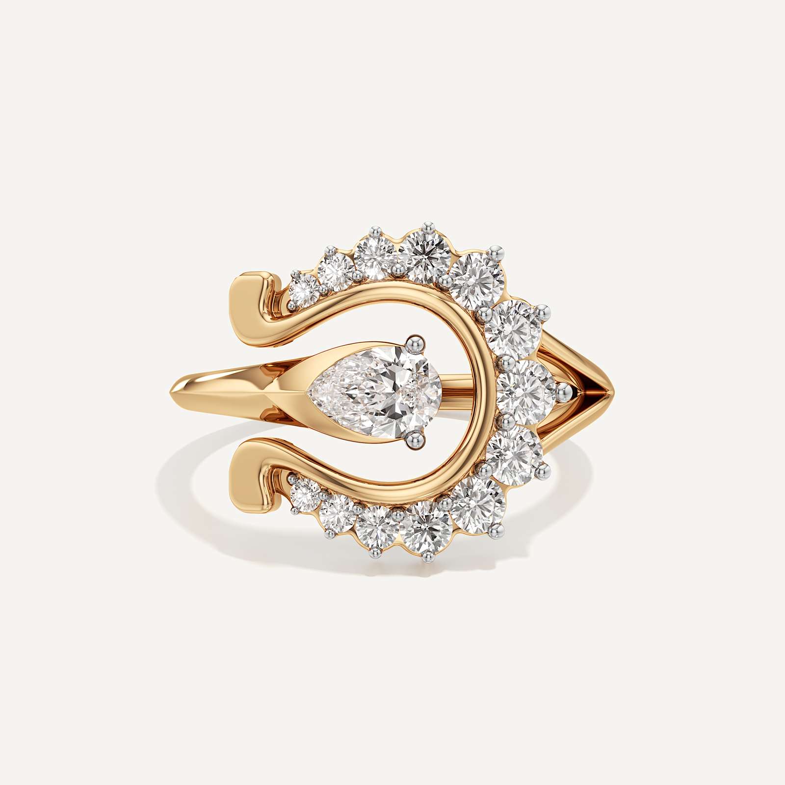 Buy Best|Fortuna Wave Cocktail Ring|online