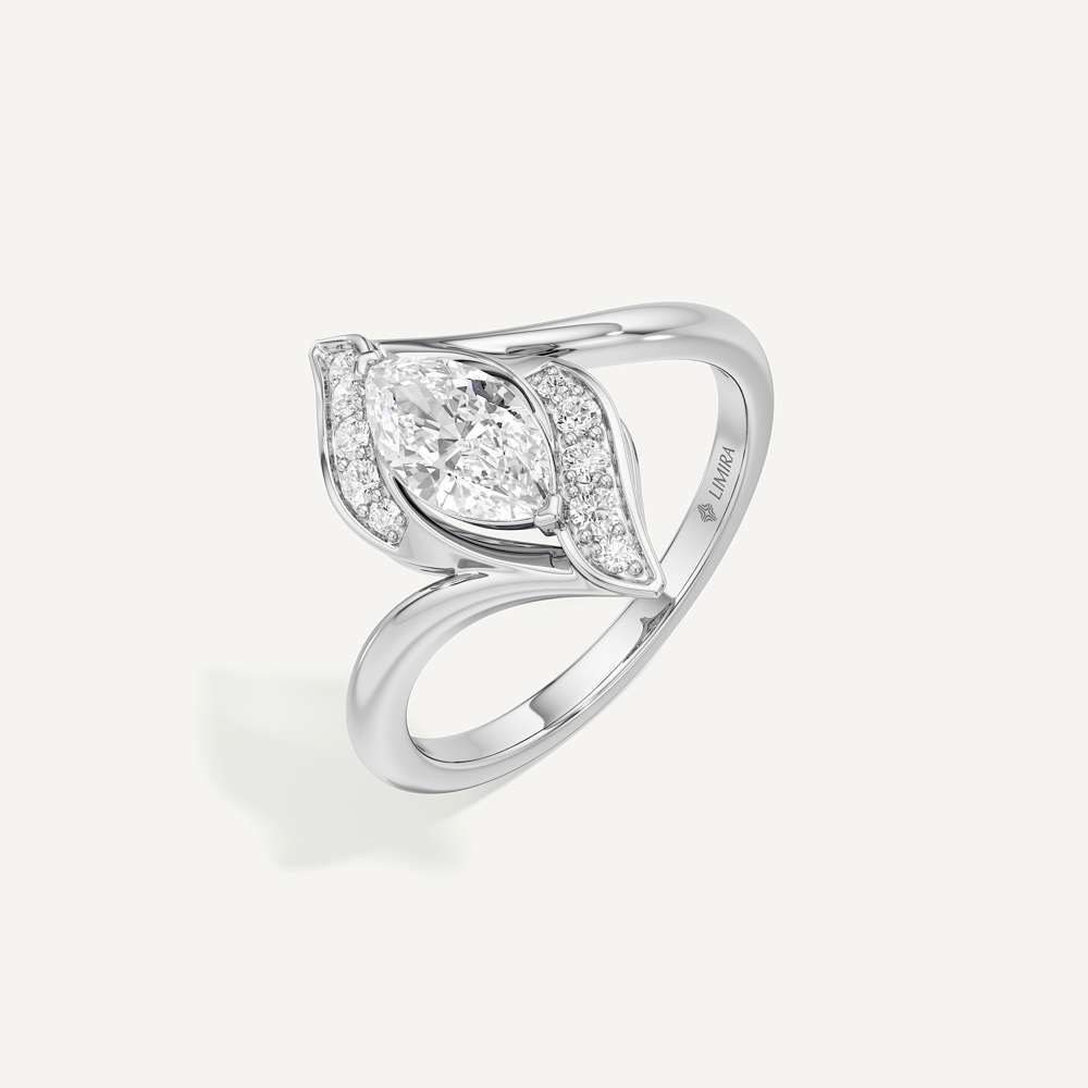 Twisted Pave Marquise Diamond