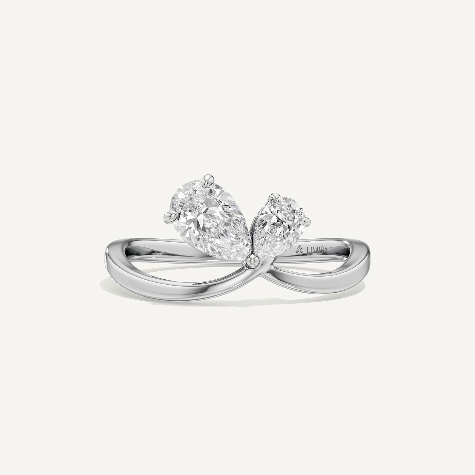 0.50 & 1 Ct Pear Duo Toi et Moi Diamond