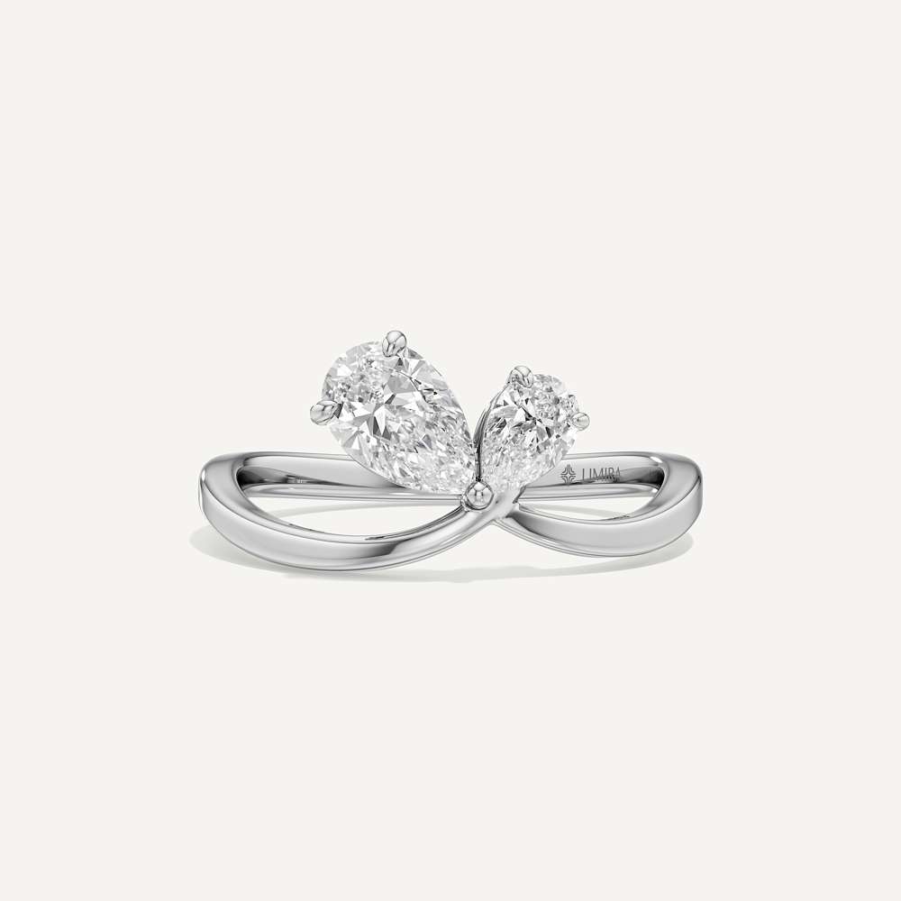 0.50 & 1 Ct Pear Duo Toi et Moi Diamond